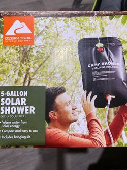 Camping water to take a shower