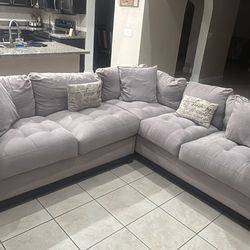 Gray Sectional Sofa – $500