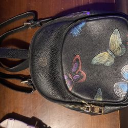 Patricia Nash Butterfly Mini Leather Backpack – AUTHENTIC