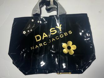 Black floral fragrance tote NWT
