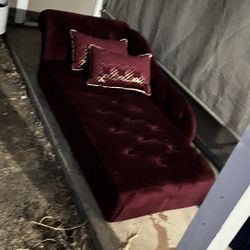 Maroon velvet Sofa