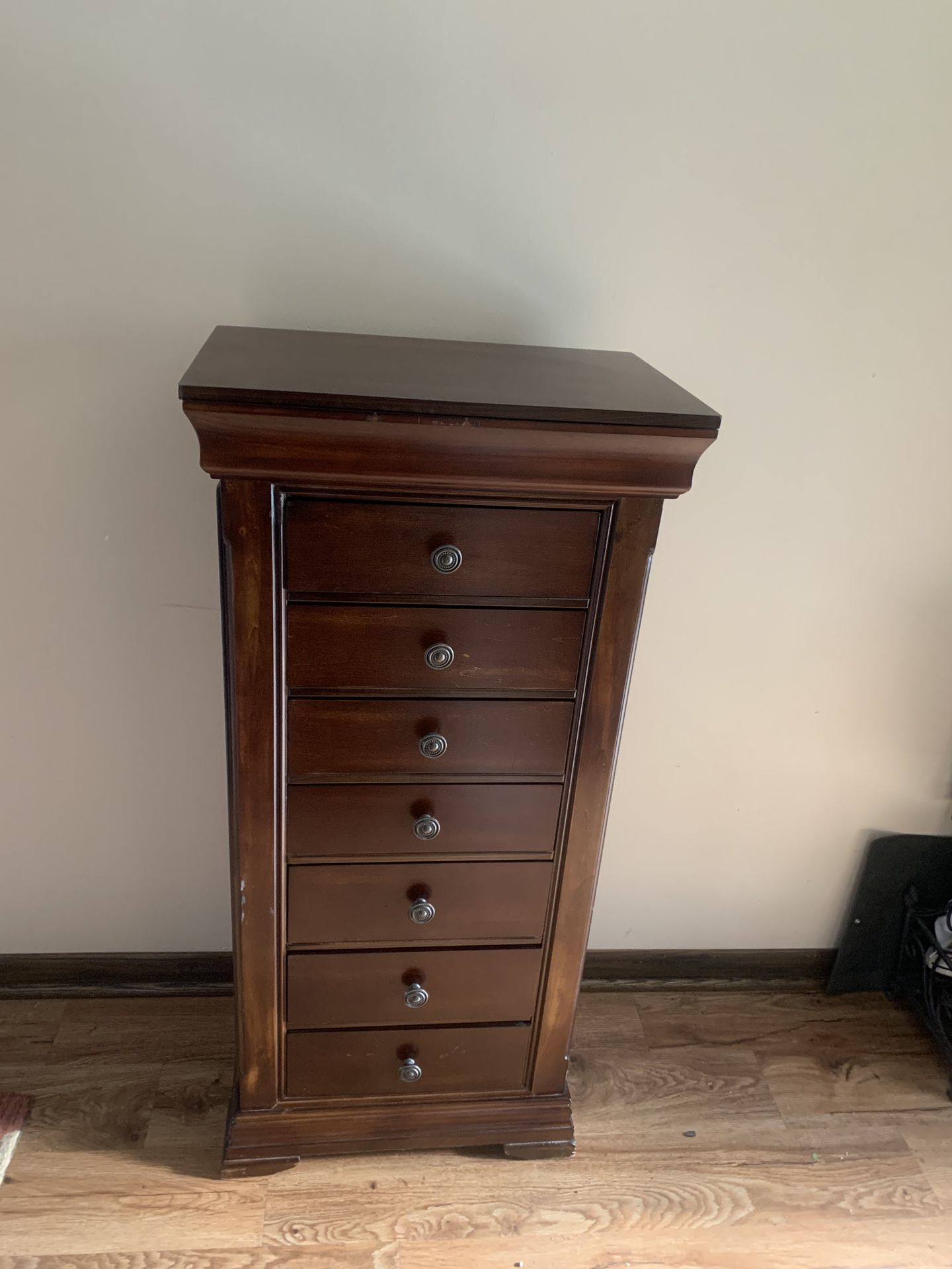 Hives & Honey Cherry Wood Jewelry Armoire