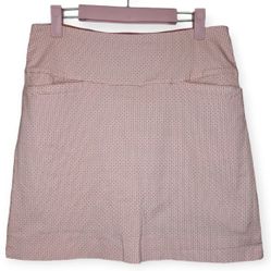 S.C.& Co Coral White Stretch Athletic Active Skirt Short Skort