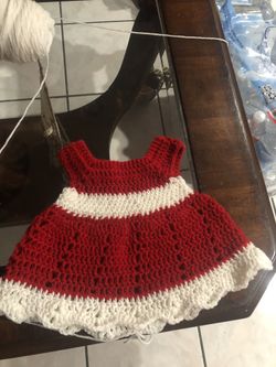 CROCHET CHRISTMAS DRESSES 0-3 months old ♥️