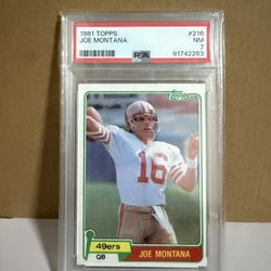 Joe Montana ‘81 Rookie PSA7