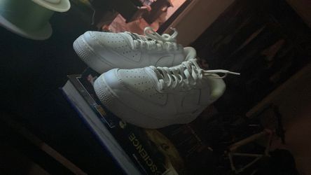 White Air Force 1s size 12