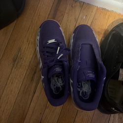 Nike Air Force 1 Purple Skeleton Low Sneakers