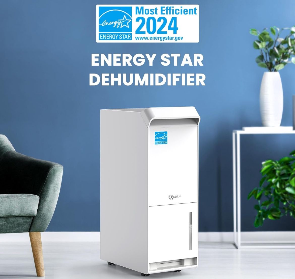 Vellgoo 4,500 Sq.Ft Energy Star Dehumidifier