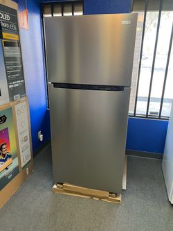 VISSANI stainless steel top freezer fridge