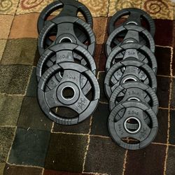 XMARK TEI-GRIP OLYMPIC WEIGHT PLATES—65lbs