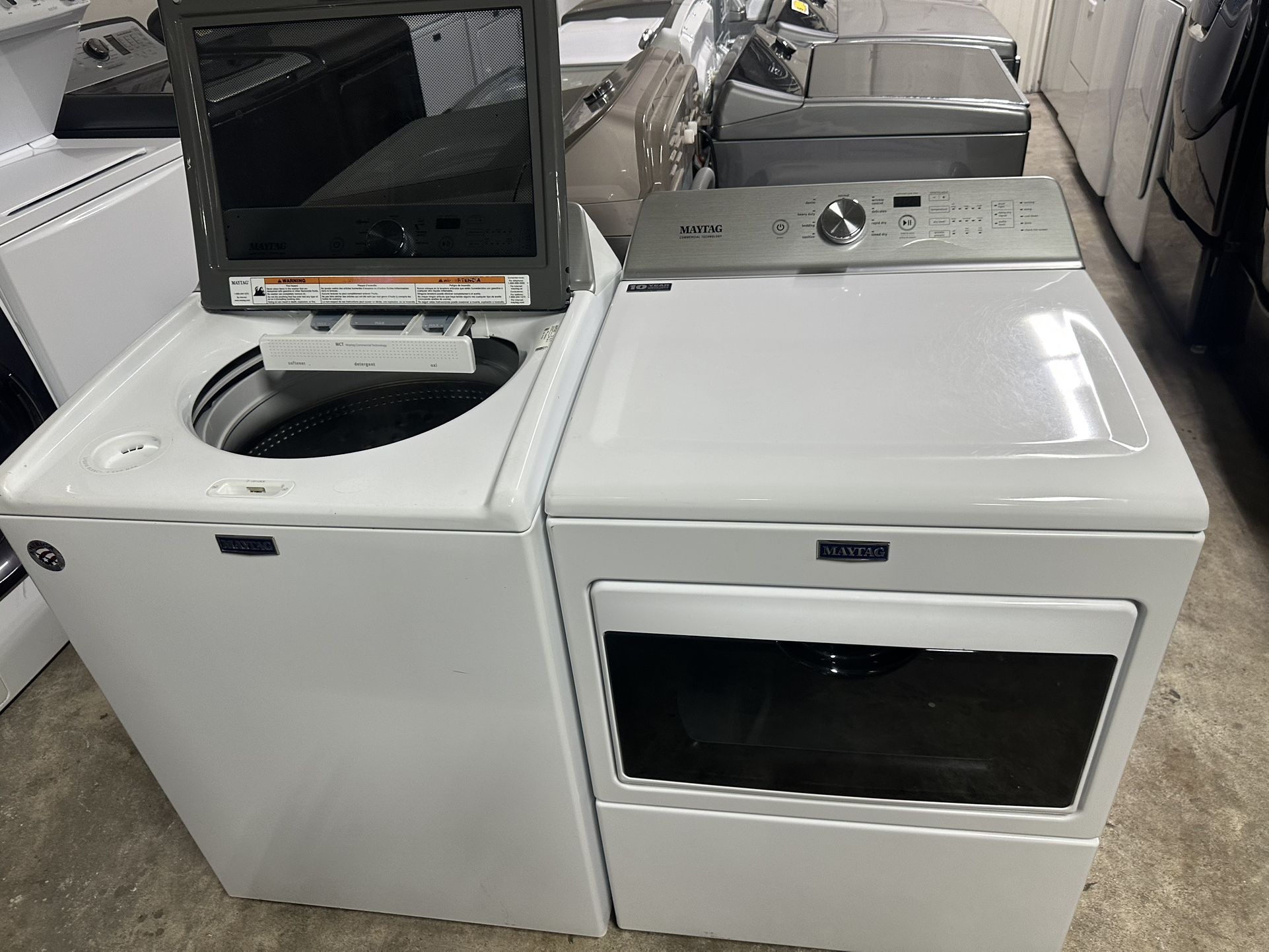 💯🌆Maytag Bravos Washer And Dryer Electric Nice Set💯🌆