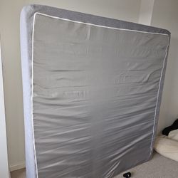 California king Bed frame and  mattress.