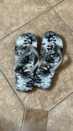 Flip Flops Gray Camo