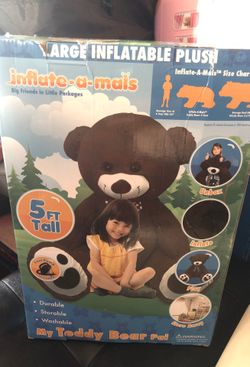 Large teddy bear plush