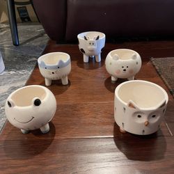 Assorted Ceramic Planters