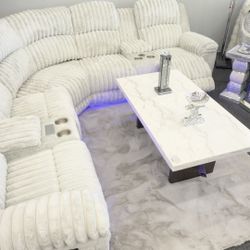 LED Sectional W Speaker