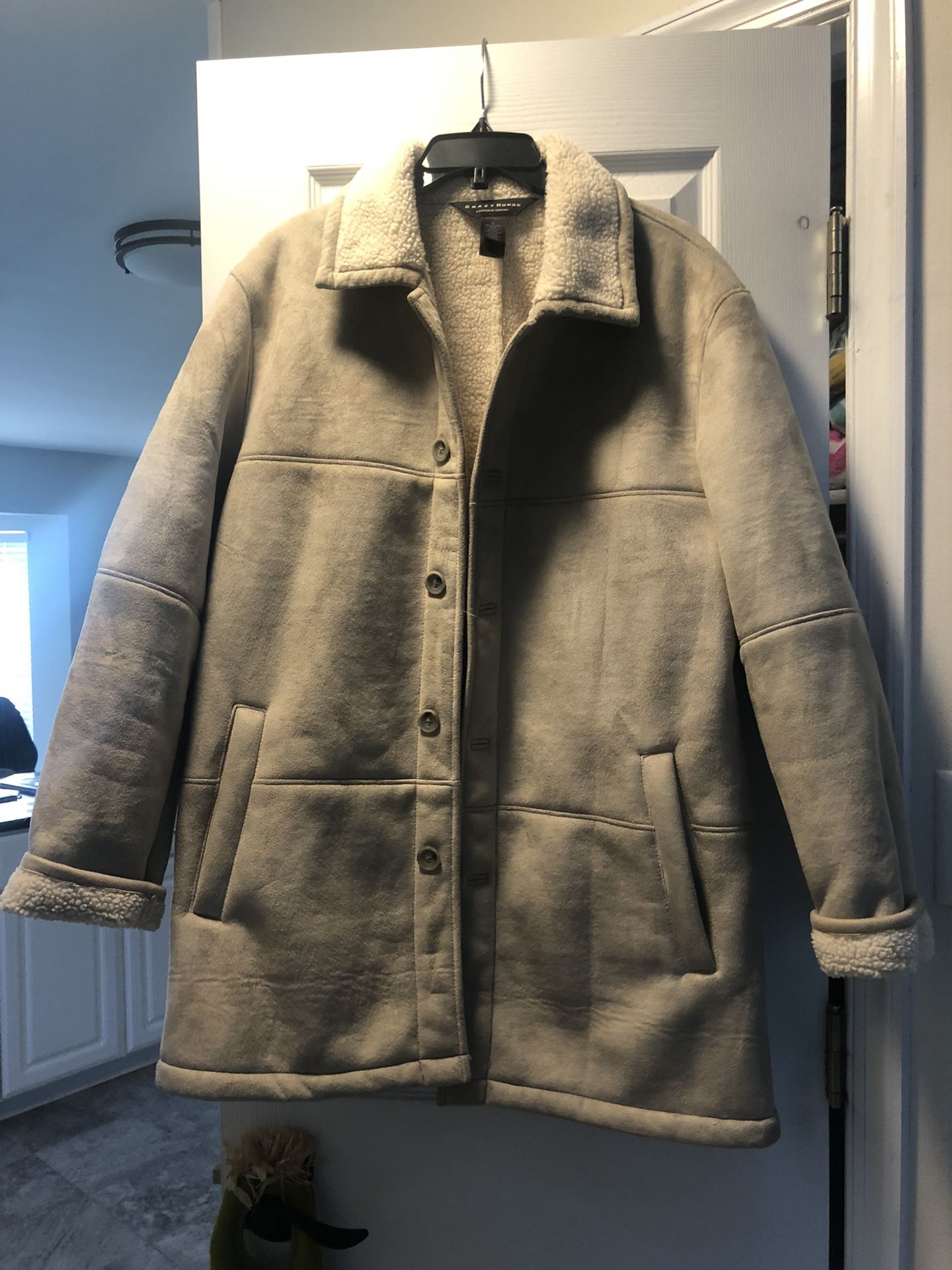 Men’s Crazy Horse Faux Suede Jacket