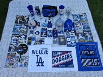 Lot of LA Dodgers MLB Baseball Mixed Merchandise Gift Items Bundle (VALENCIA) $120
