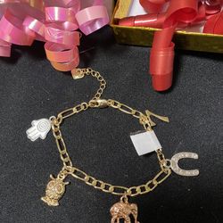 Gift Mother Day. Gold Plated  14K Brasalete