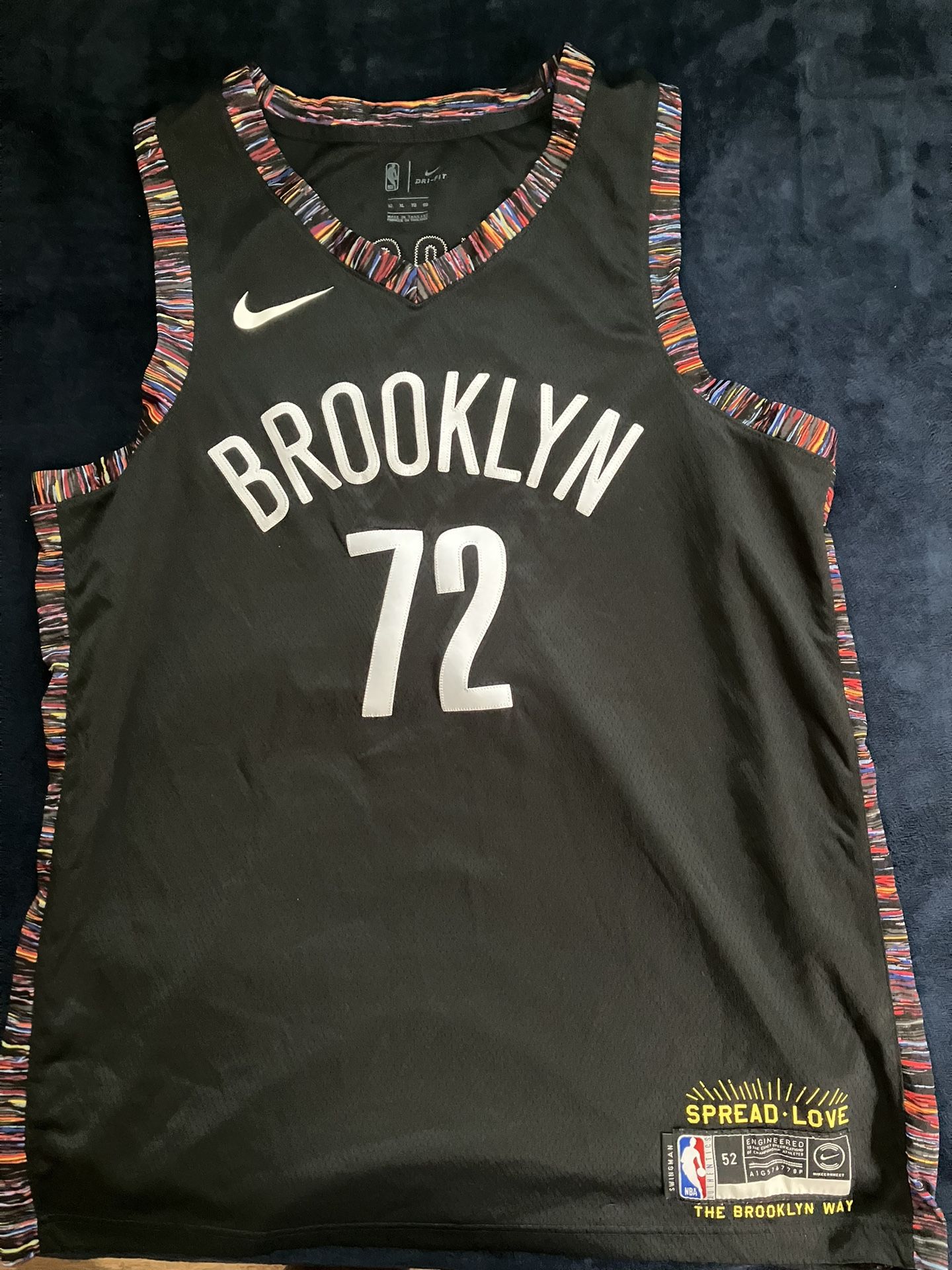 (Item Is Reserved For A Buyer) Very Rare Excellent Condition XL Notorious Big x #72 Nike Brooklyn Nets Jersey
