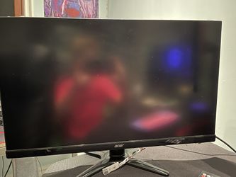 AfAcerMonitor 75 Hz And Has Built In Speakers 24 Inches Works Great