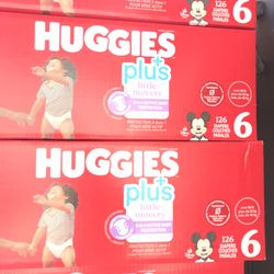 Huggies Little Movers Plus Size 6/126 Diapers 