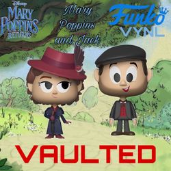 (NEW) Funko Vynl: Mary Poppins Returns - Mary Poppins & Jack 2pc (VAULTED)  3 ¾ inches tall Figures Perfect Gift for any Mary Poppins Fan or Collector