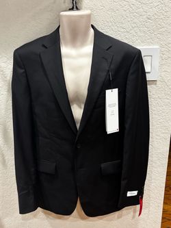 Calvin Klein Men’s Black Suit Jacket Blazer Slim Fit 40 Reg New with Tags