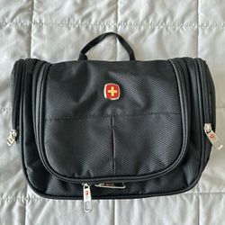 Swiss Gear Wenger Toiletry Bag Hanging Make Up bag Black 11x8in