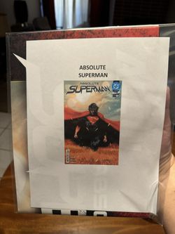 Absolute Superman Poster DC Comics Marvel DCU MCU Batman Wonder Woman Spider-Man Joker Harley Quinn Comic Books X-Men