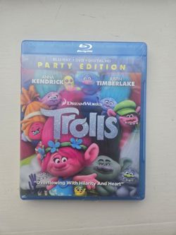 Trolls Party Edition Blu-ray DVD Digital Sealed