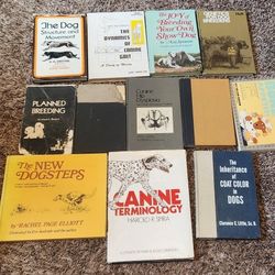 Lot Of 12 Vintage Dog Breeder Books