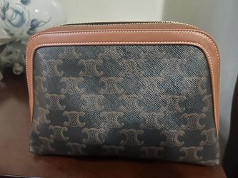 Celine Triomphe Canvas Cosmetic Pouch