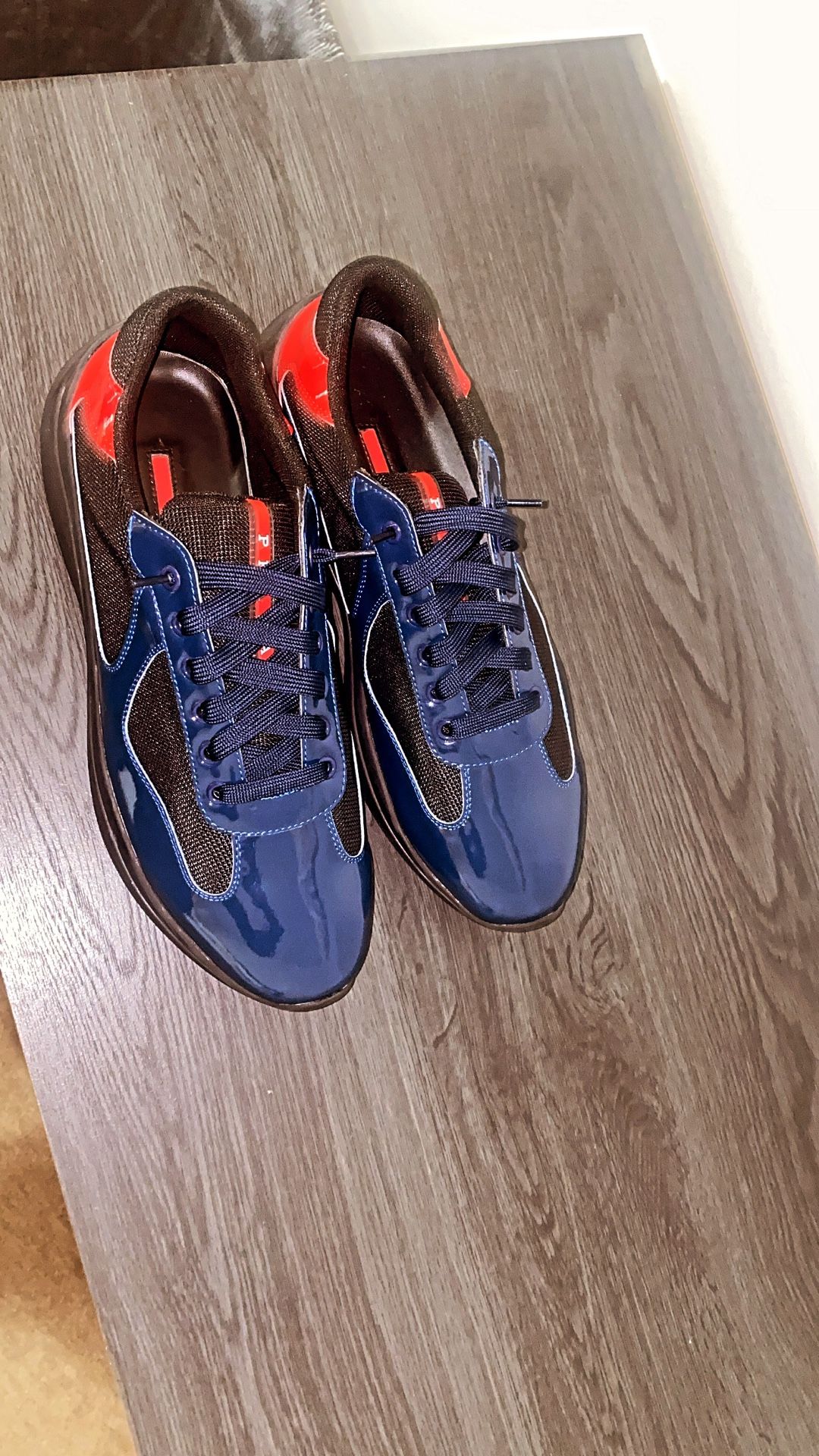 Prada America's Cup Sneaker Low Royal Blue Red