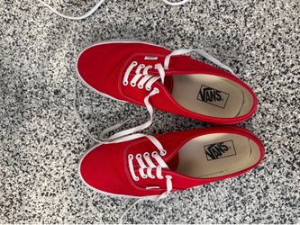 Red Vans Size 10.5