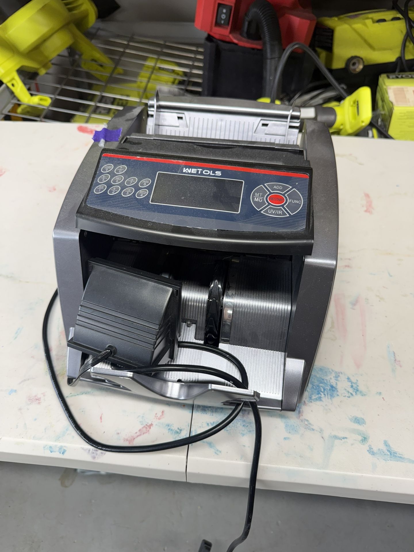 WETOLS We-186 Money Counter Counterfeit Bill Detection and Money Counter
