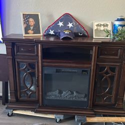 60 Inch Fire Place Tv Stand  $250 OBO