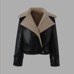 NWT Commense Faux Leather Jacket