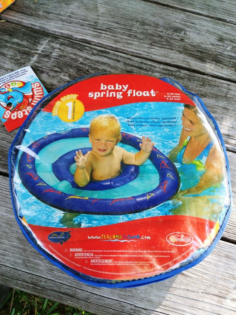 Baby spring float from swim steps to teach kids to swim swim step 1