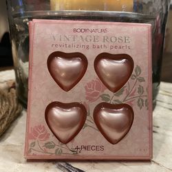 Body nature Vintage Rose Bath Pearls Heart 