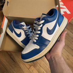 Jordan 1 Low Marina Blue Size 8m/9.5W