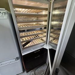 Monogram Wine Fridge With Freezer Drawers