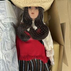 vintage souvenir-style folkloric doll (1950)
