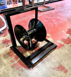 Equipment frame & hose reel combo
