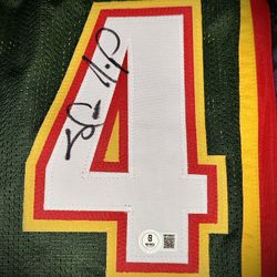 Sean Kemp Autographed SuperSonics Jersey Beckett COA 