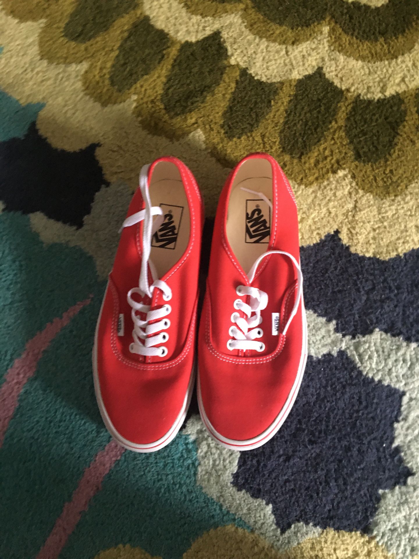 Vans red. 8.5