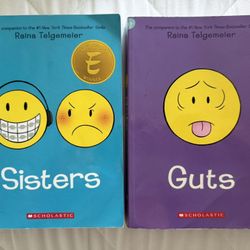 Books - Sisters / Guts by Raina Telgemeier
