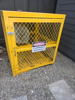 Propane storage cage