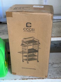 Power tool cart with charging station