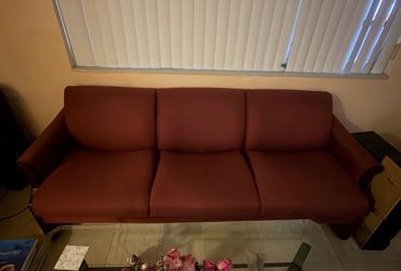 Burgundy couch